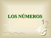 Los numeros